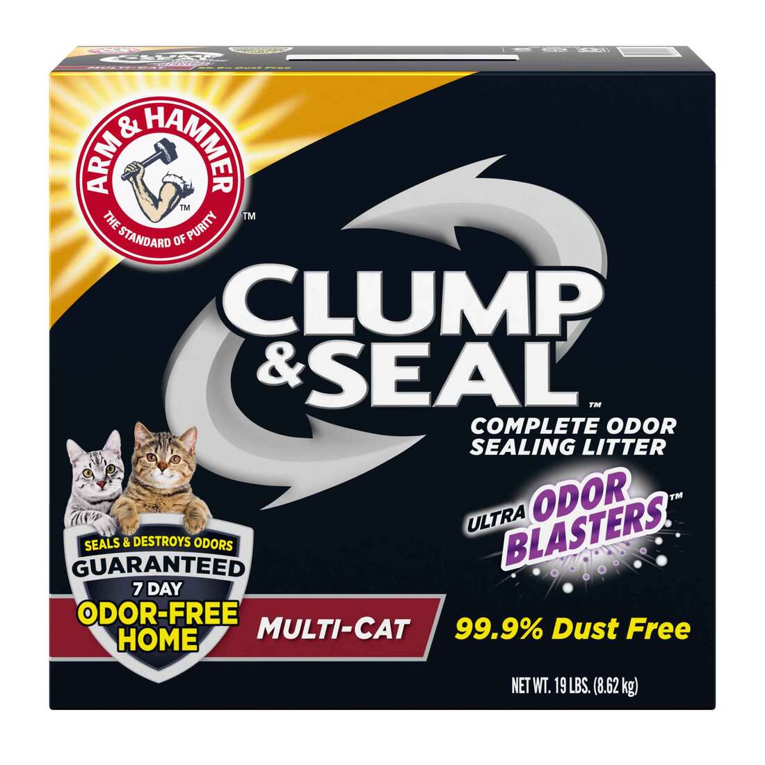 Arm & Hammer Clump and Seal Multi-Cat Litter, 19 Pounds