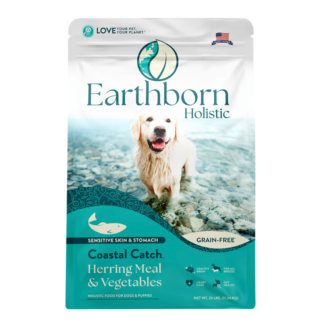 Earthborn Holistic Coastal Catch Grain-Free Dry Dog Food, 25 Pound Bag