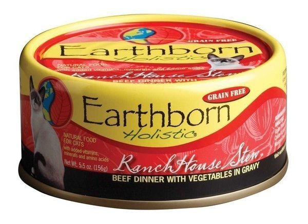 Earthborn Holistic® Natural Wet Cat Food, Grain Free RanchHouse Stew Beef Dinner with Vegetables in 