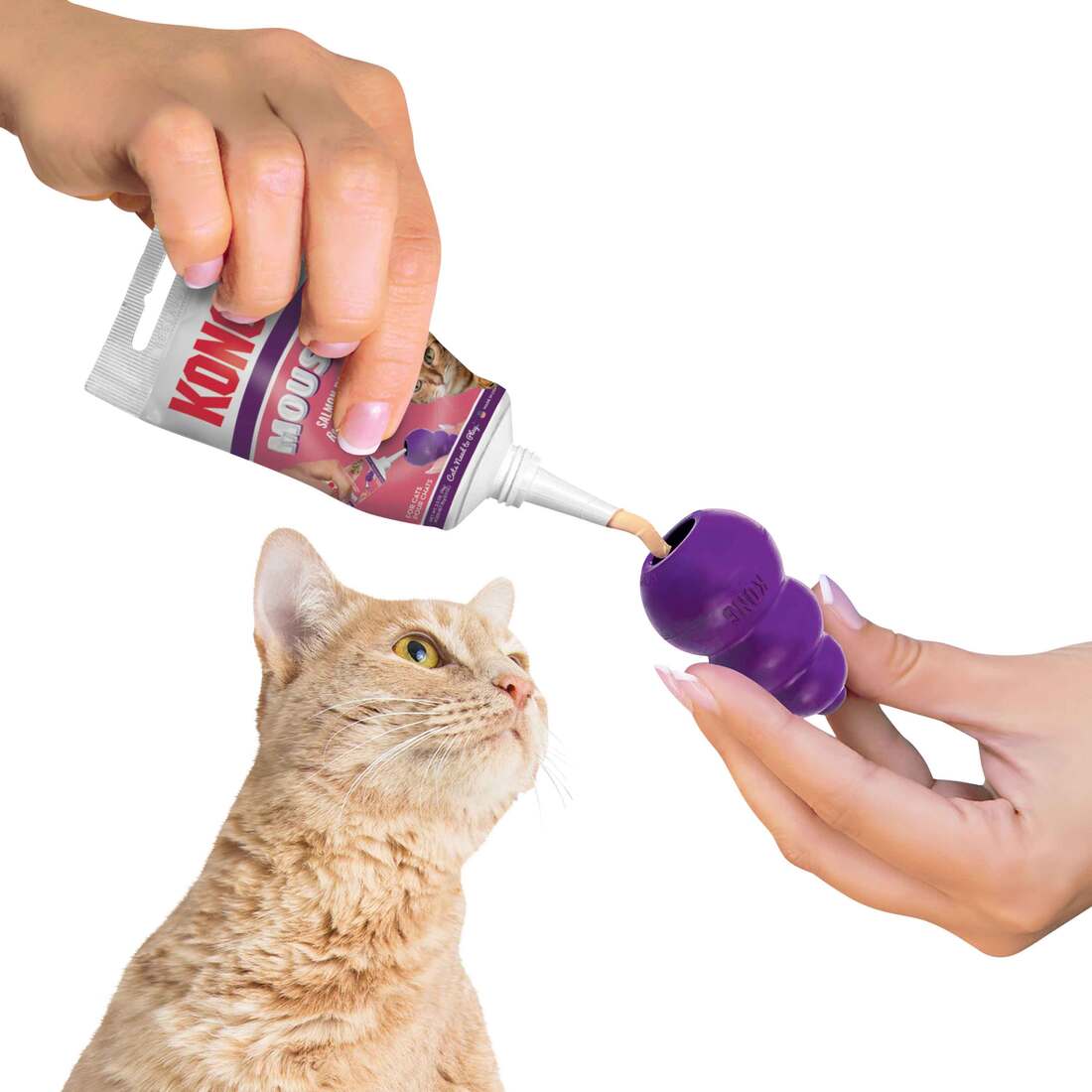 KONG Mousse Cat Treat, Salmon, 2.5 Ounces