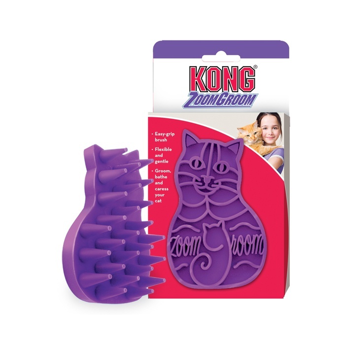 KONG Cat ZoomGroom, Purple