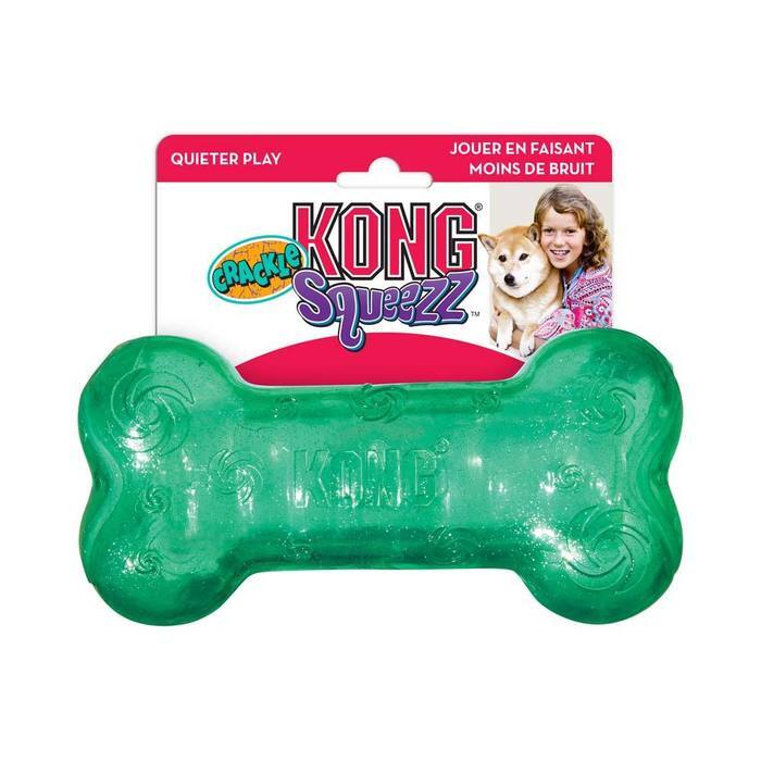 KONG Squeezz Crackle Bone, Large