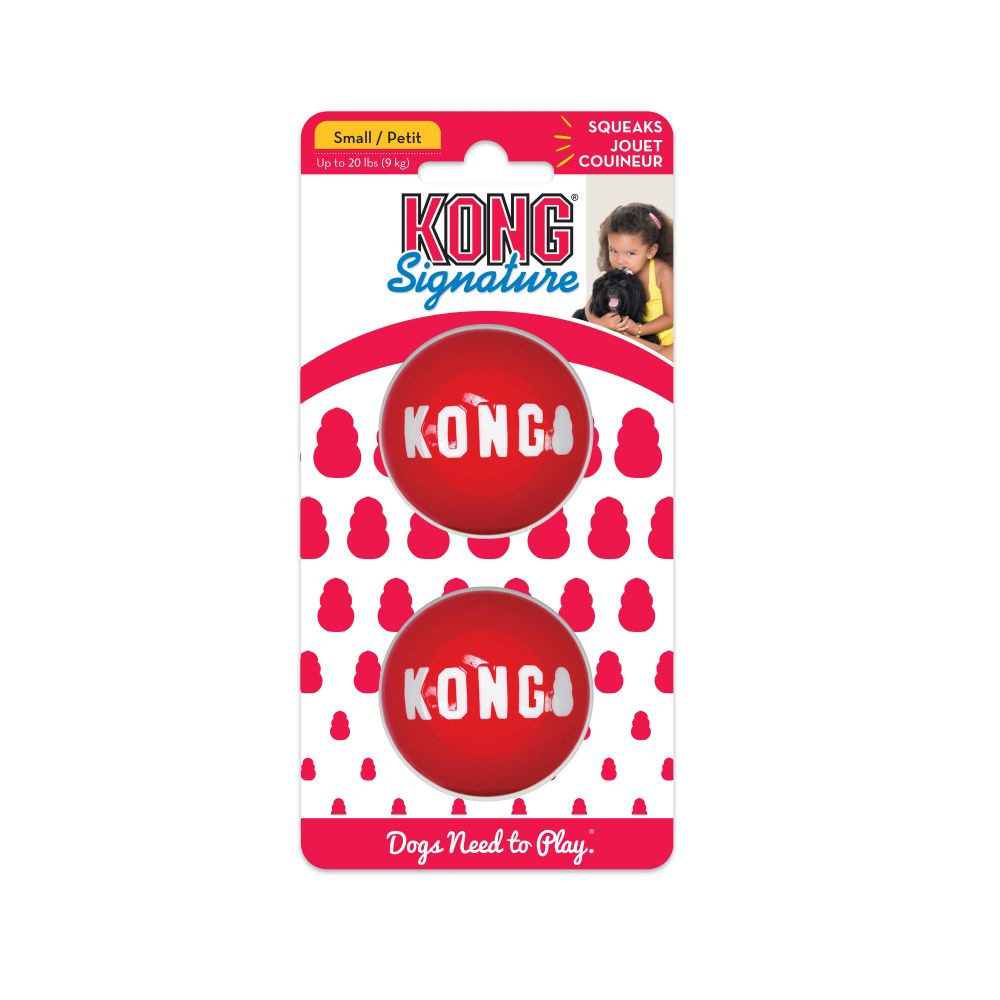KONG Signature Balls, 2 Pack Medium