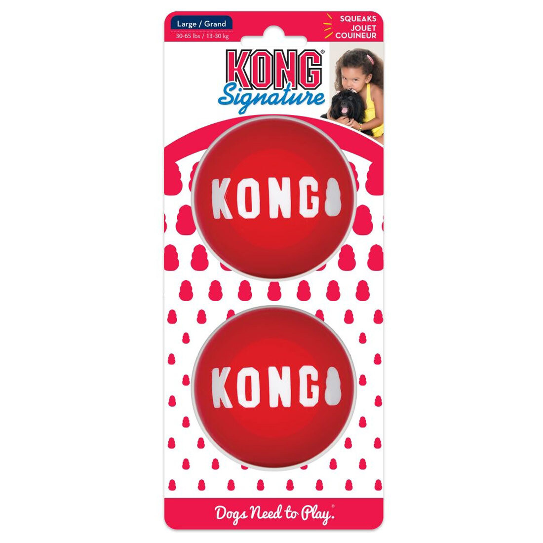 KONG Signature Balls, 2 Pack Medium