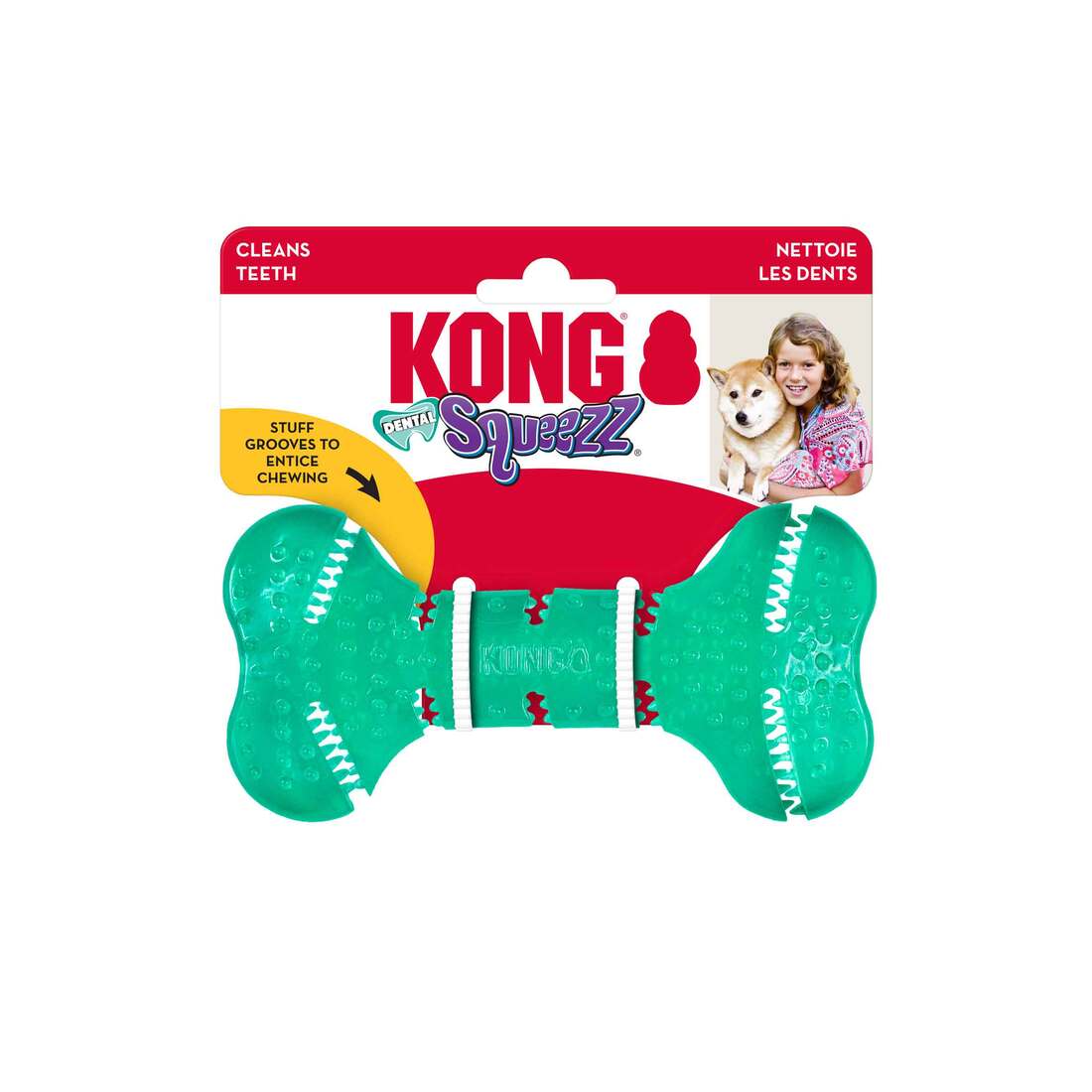 KONG Squeez Dental Bone, Medium