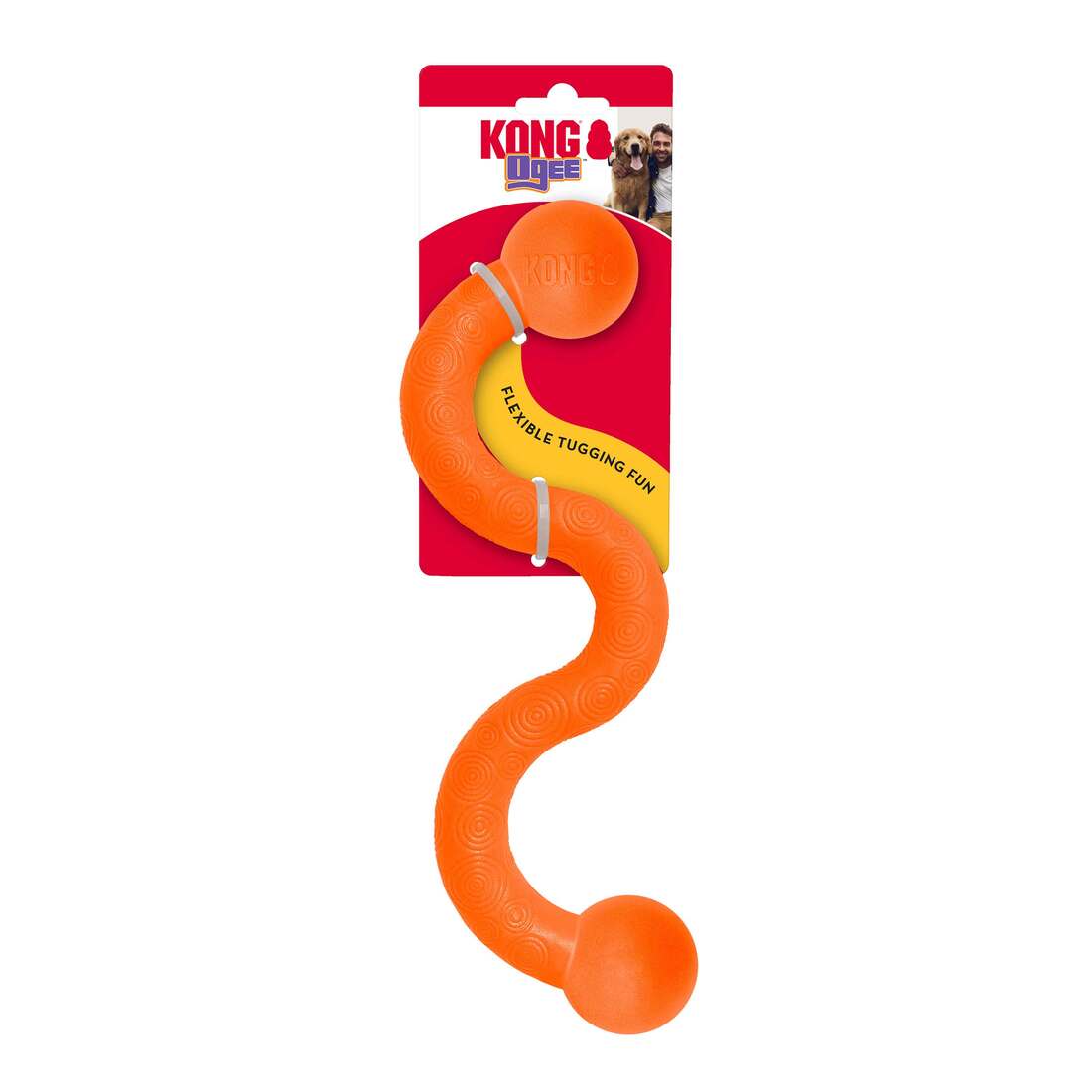 KONG Ogee Tug Dog Toy, Purple