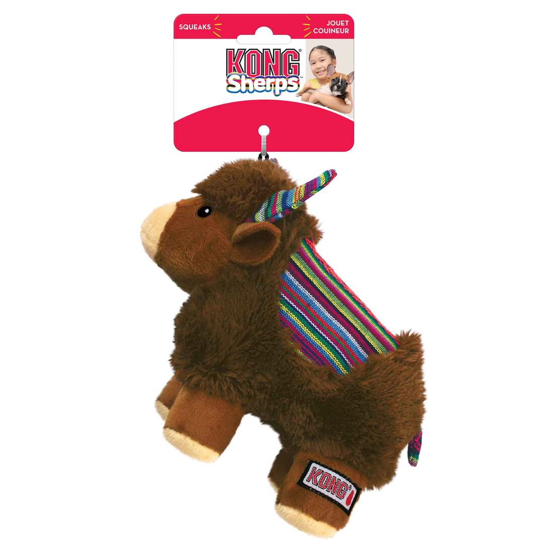 KONG Sherps Yak Dog Toy, Medium