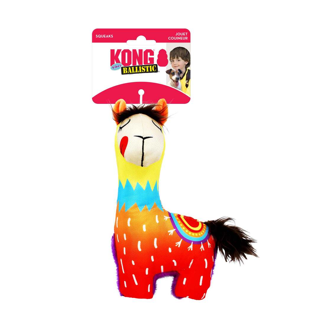 KONG Ballistic Vibez Llamas Dog Toy