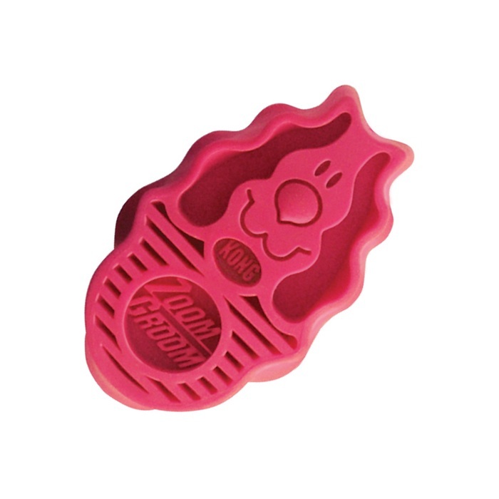 KONG ZoomGroom Raspberry, Small