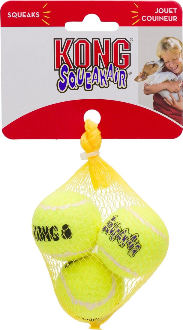KONG SqueakAir Ball, X-Small, 3-Pack