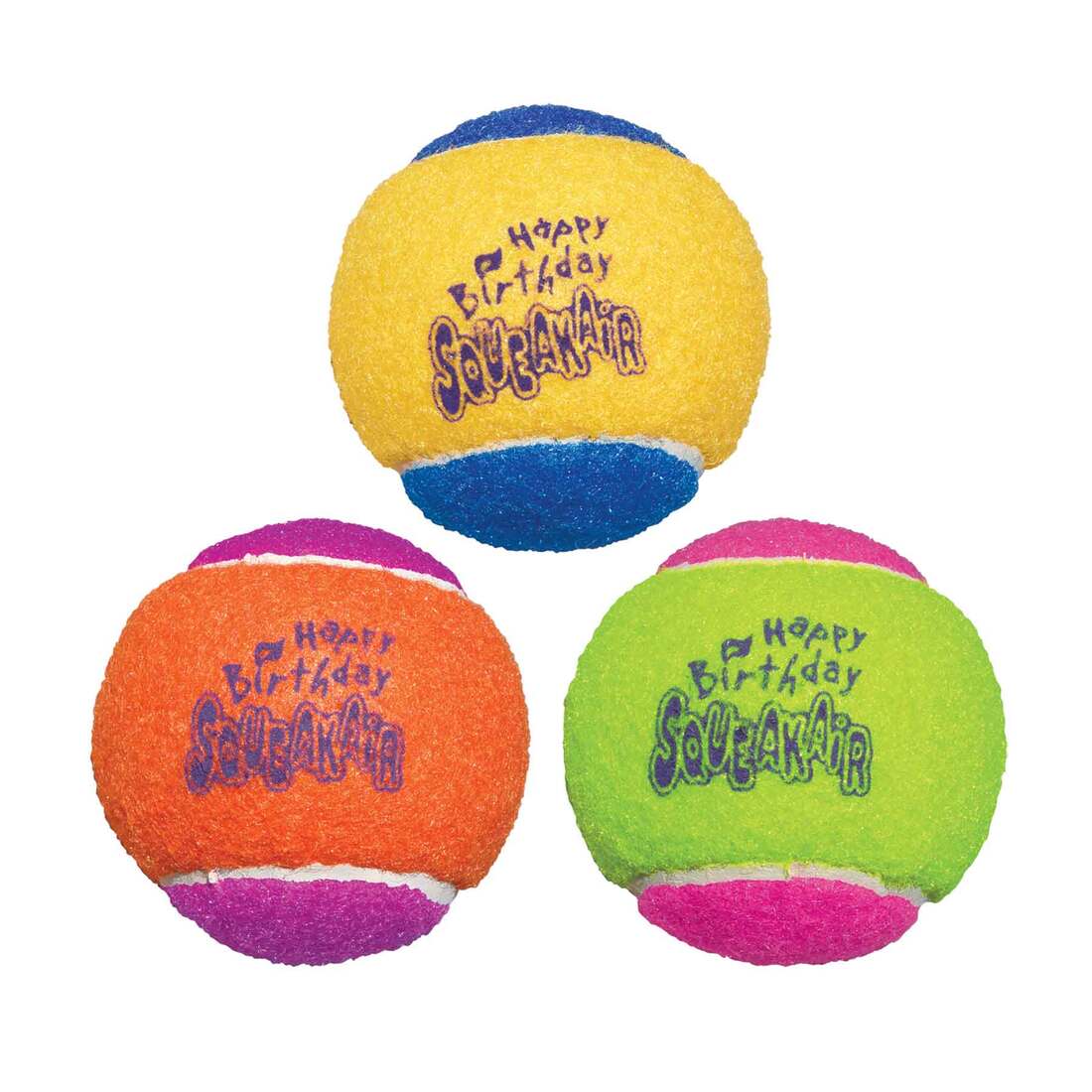 KONG Birthday Balls Dog Toy, Medium, 3 Count