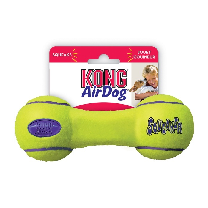 KONG Squeaker Dumbbell, Medium