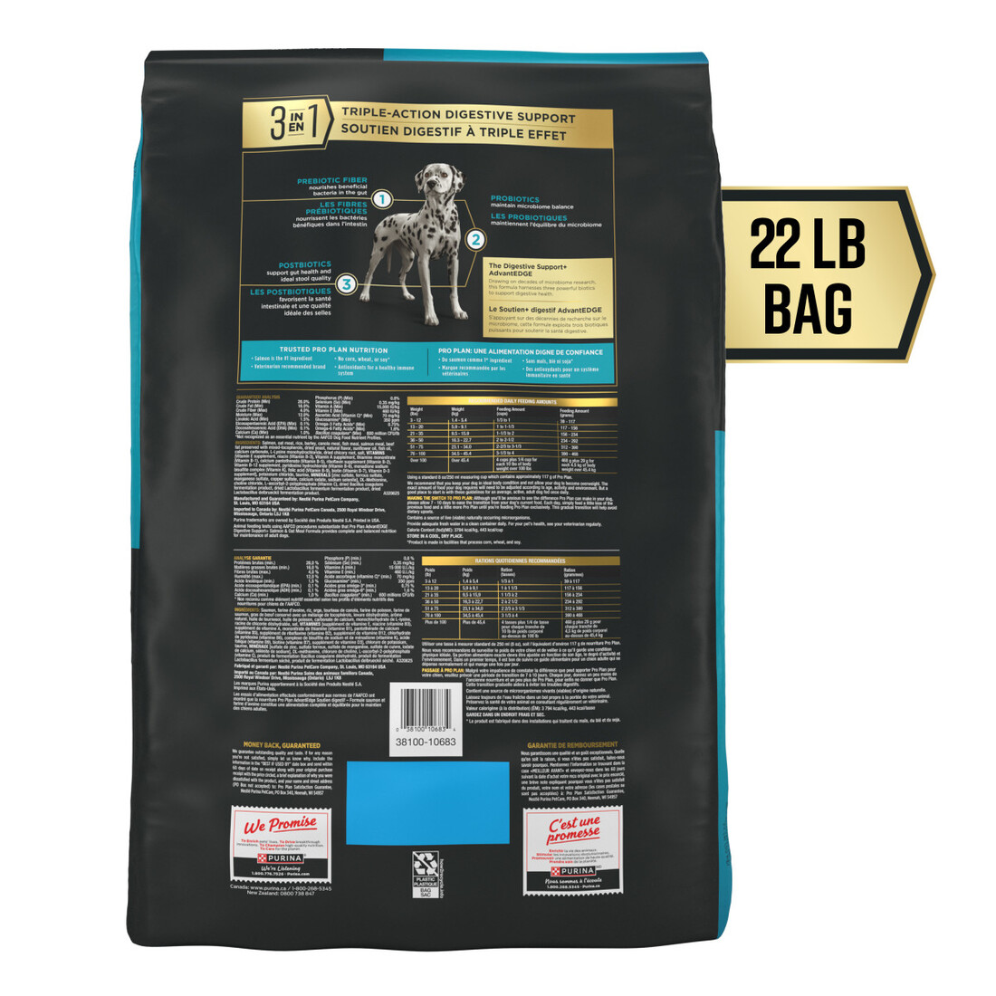 Purina Pro Plan AdvantEDGE Digestive Support Plus Salmon and Oat