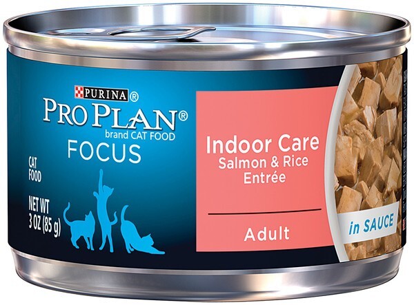 Purina Pro Plan Focus Adult Indoor Care Salmon & Rice Entree in Sauce Canned Cat Food