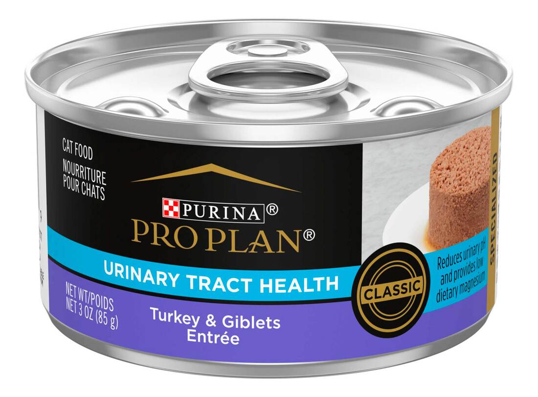 Purina Pro Plan Urinary Tract Health Turkey and Giblets Entree Classic Wet Cat Food Pate - 3 Ounce P