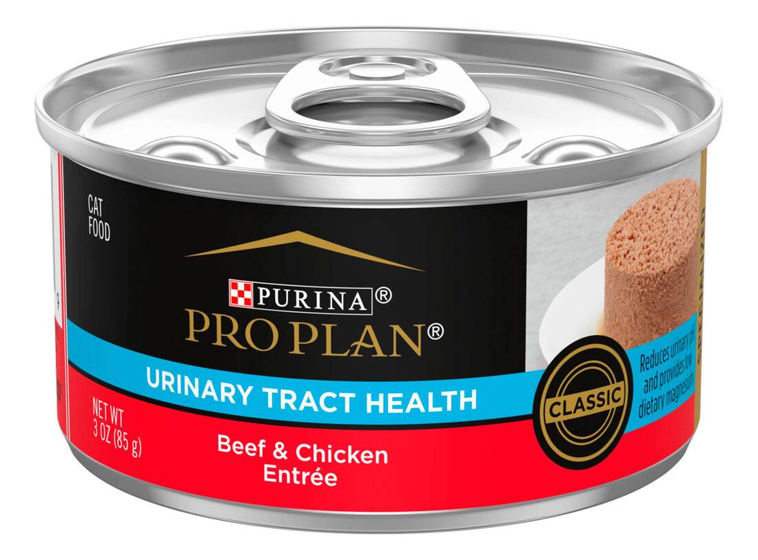 Purina Pro Plan Urinary Tract Health Beef and Chicken Entree Classic Cat Food - 3 Ounce Pull-Top Can