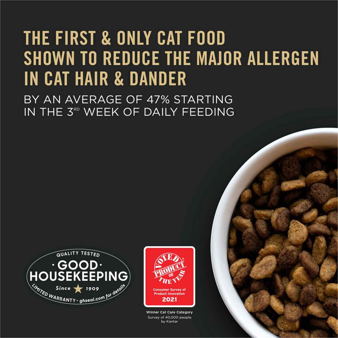 Purina Pro Plan Allergen Reducing, High Protein Cat Food, LIVECLEAR Chicken and Rice Formula - 3.5 P