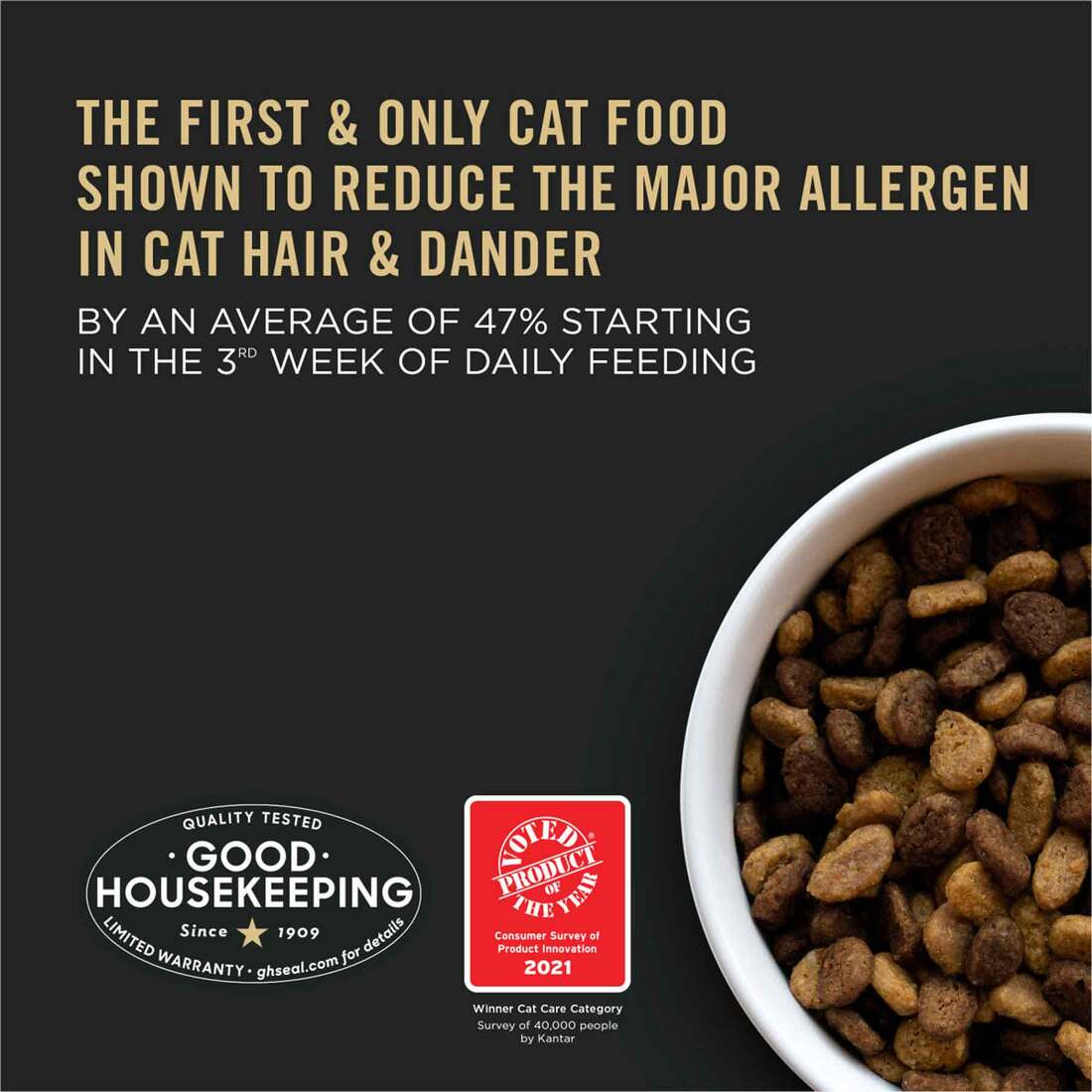 Purina Pro Plan Allergen Reducing, High Protein Cat Food, LIVECLEAR Salmon and Rice Formula - 3.5 Po