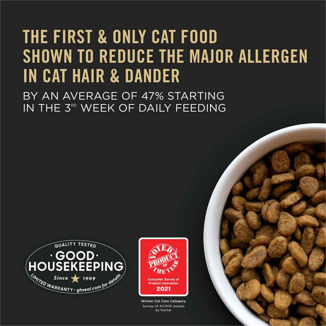 Purina Pro Plan Allergen Reducing, High Protein Cat Food, LIVECLEAR Turkey and Oatmeal Formula - 3.2