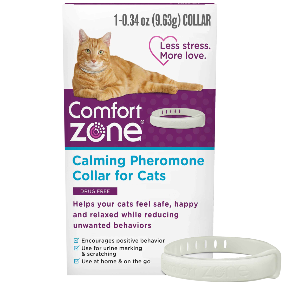 Comfort Zone Cat Calming Pheromone Collar, Single Pack