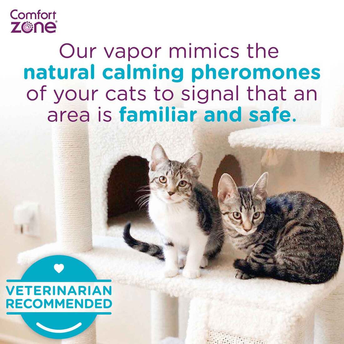 Comfort Zone Single & Multi-Cat Calming Kit, 1 Pack, 1 Refill, 48ml