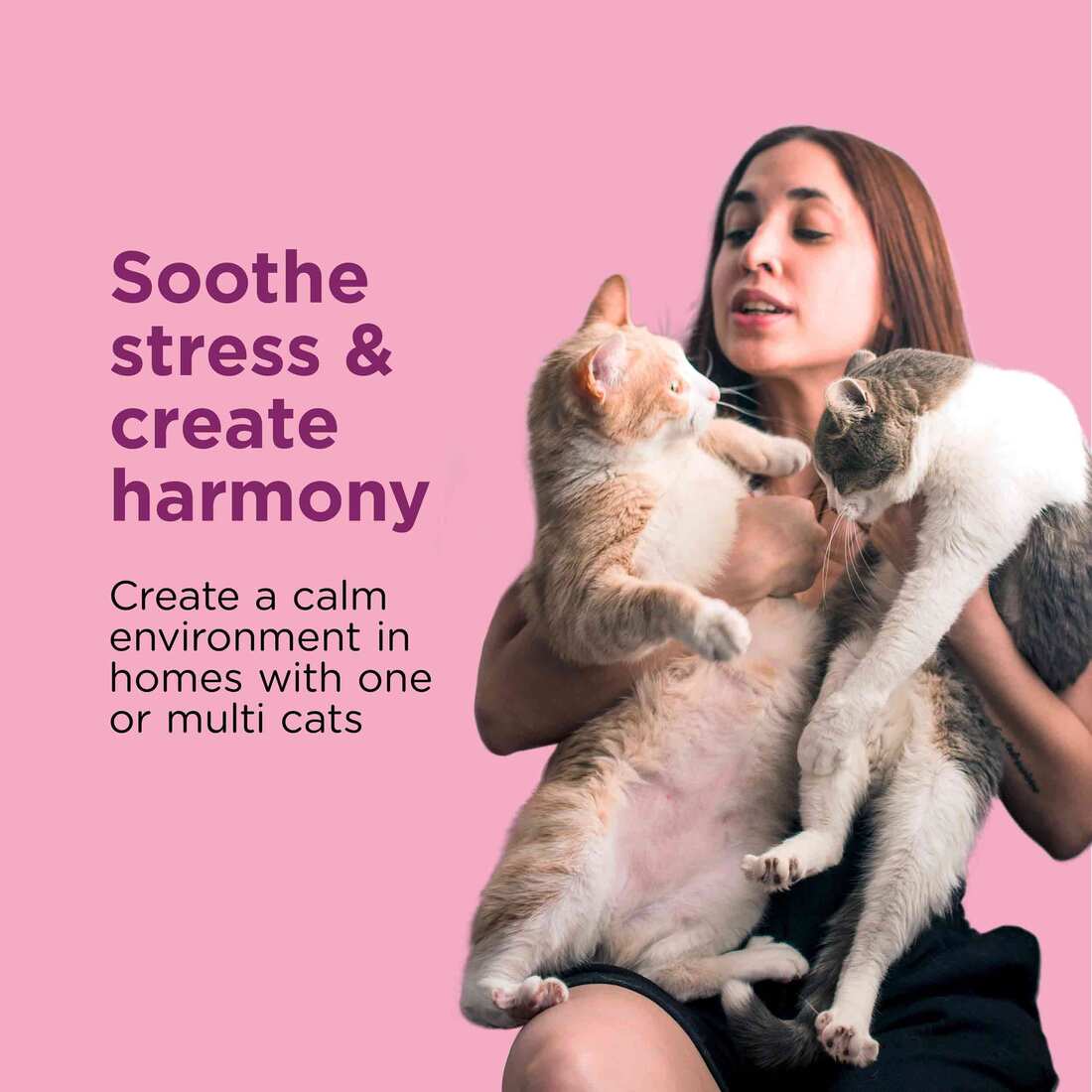 Comfort Zone Single & Multi-Cat Calming Kit 2 Pack, 2 Diffusers, 2 48 Milliliter Refills