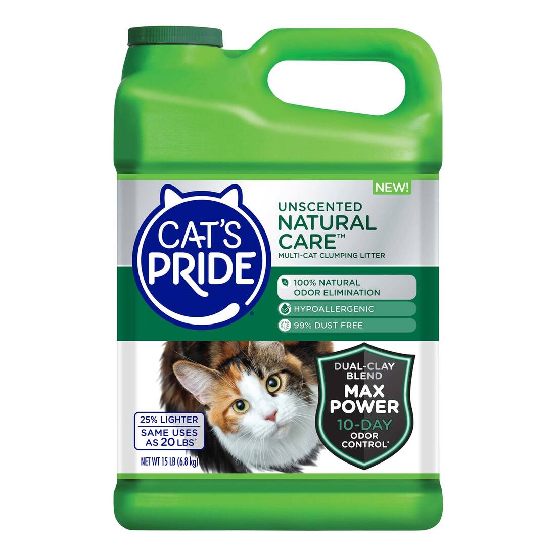 Cats Pride Litter Natural Care Unscented Cat Litter, 15 Pounds