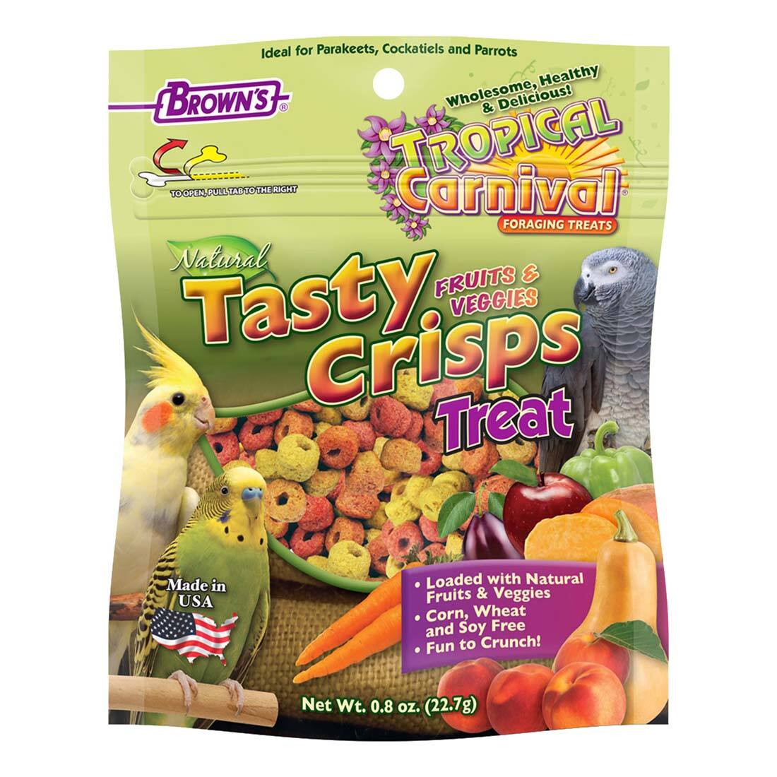 F.M. Brown's Tropical Carnival Natural Tasty Crisps Treat, 0.8 Ounces