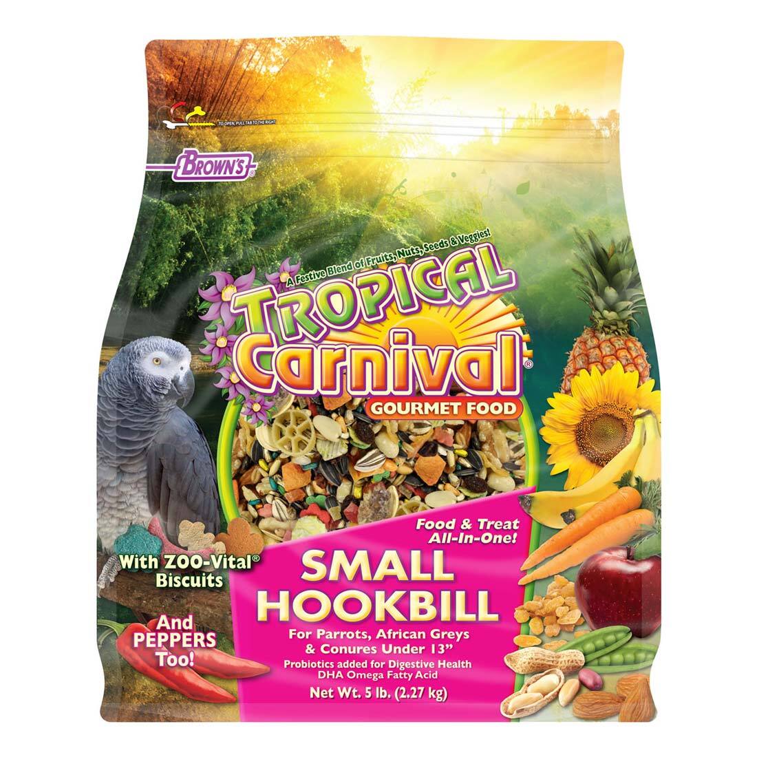 F.M. Brown's 5 pound Tropical Carnival® Gourmet Small Hookbill Food