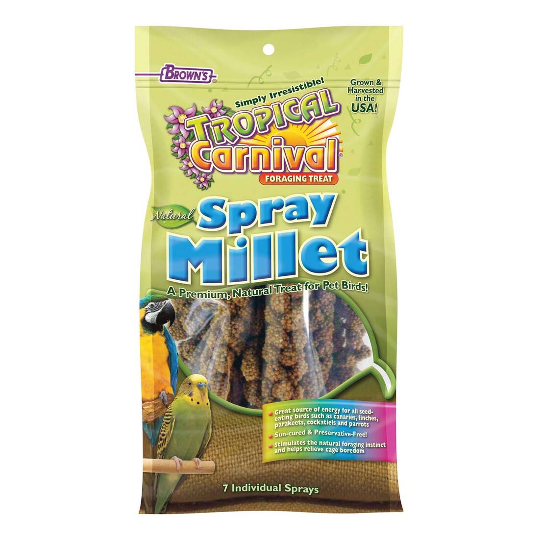 F.M. Brown's Tropical Carnival® Natural Spray Millet, 7 count