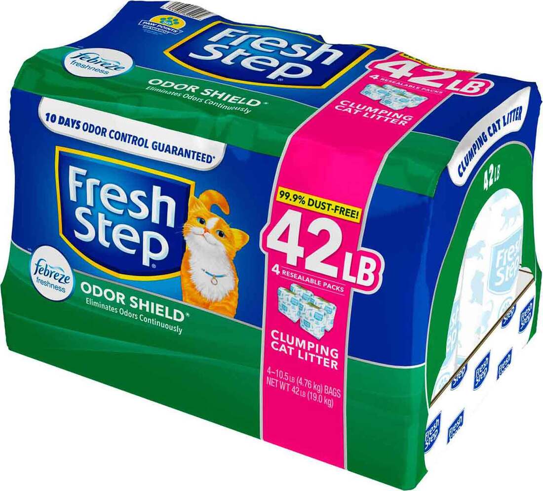 Fresh Step Odor Shield Scented Cat Litter, 42 Pounds