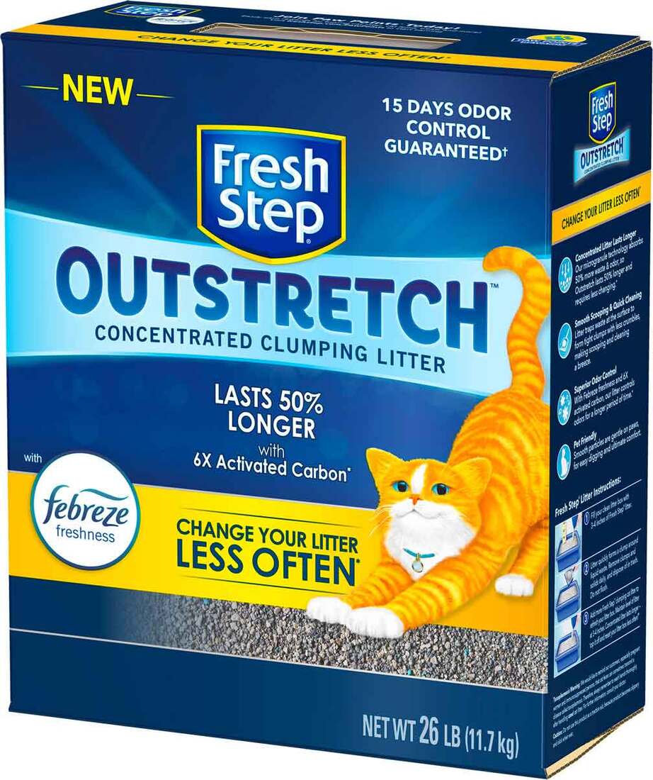 Fresh Step Outstretch™ Concentrated Clumping Cat Litter, 26 Pounds