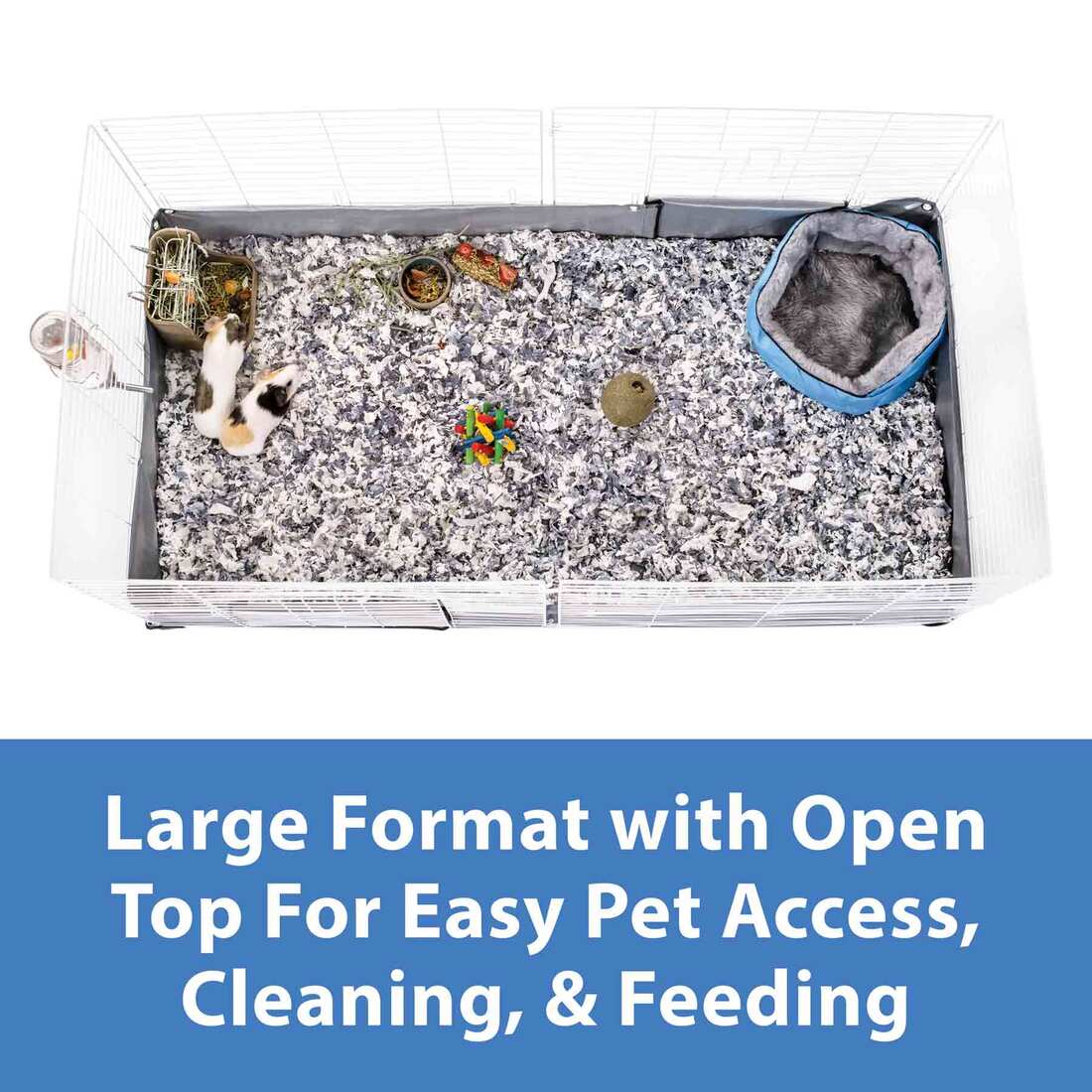 Kaytee Open Living Habitat, 8 Square Feet, 48 Inches By 24 Inches