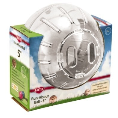 Kaytee Run-About Hamster/Gerbil Ball Mini Clear, 5 Inches