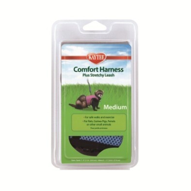 Kaytee Comfort Harness & Stretch Leash (Assorted Colors), Medium