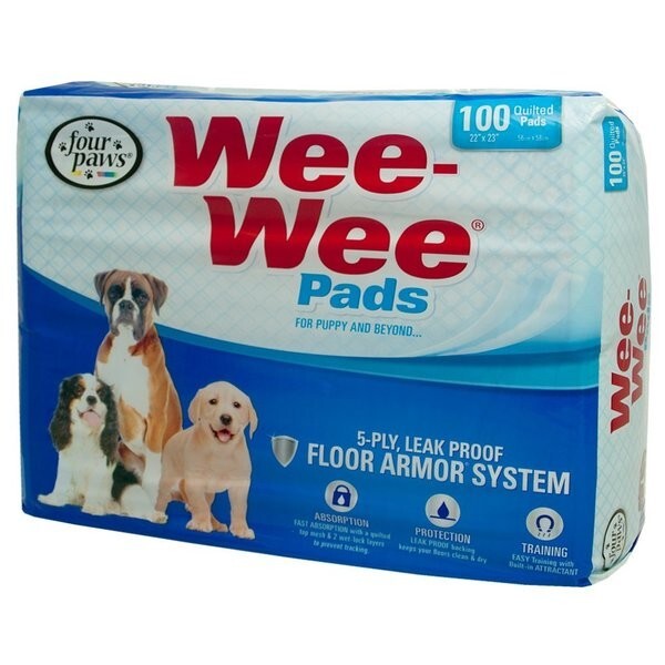 Four Paws Wee-Wee Puppy Housebreaking Pads, 100 Count