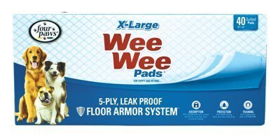 Four Paws Wee-Wee® Pads, X-Large, 40 Pack