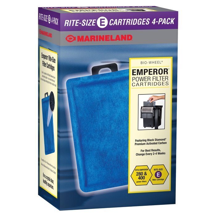 Marineland Bio-Wheel Emperor Power Filter Cartridges, 4 pack