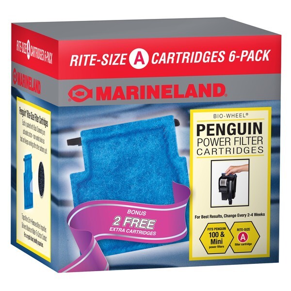 Marineland Penguin Power Filter Replacement Filter, 6 pack