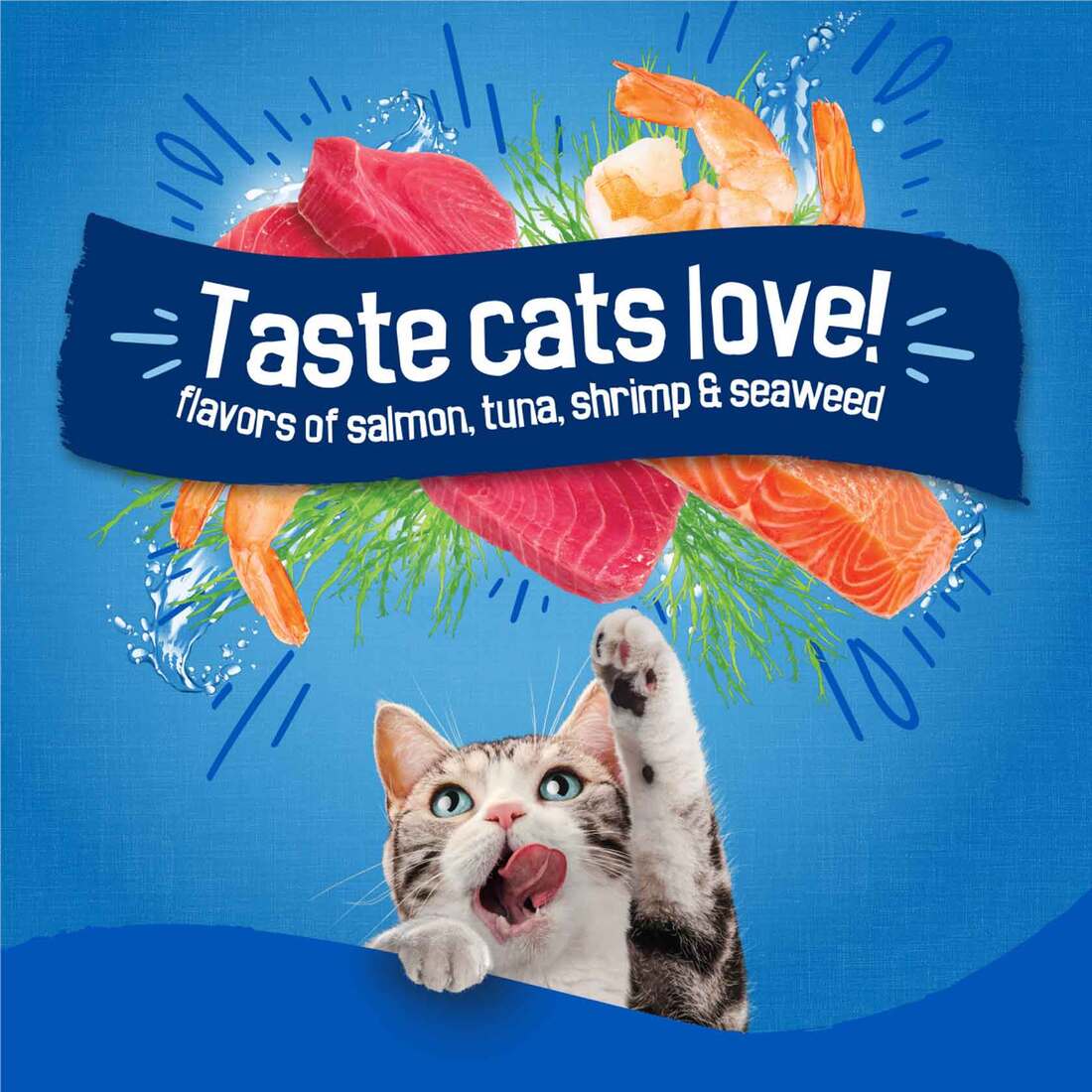 Friskies Dry Cat Food, Seafood Sensations - 3.15 lb. Bag