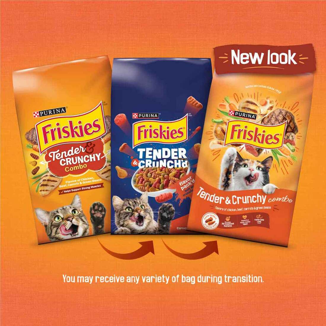 Purina Friskies Tender and Crunch'd With Flavors of Chicken, Beef