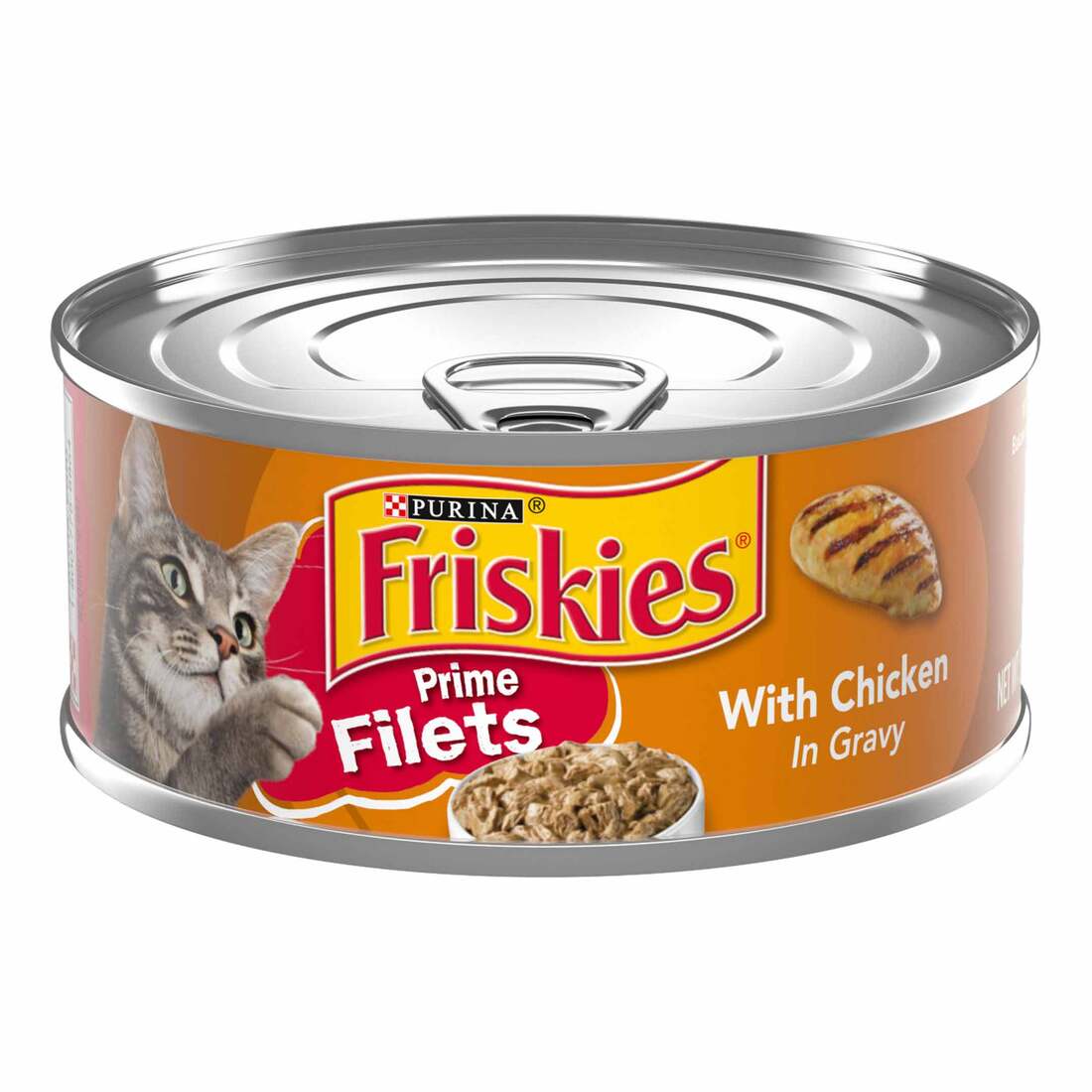 Purina Friskies Prime Filets With Chicken in Wet Cat Food Gravy - 5.5 Ounce Can