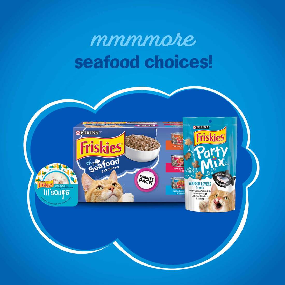 Purina Friskies Dry Cat Food, Seafood Sensations 22 Pound Bag