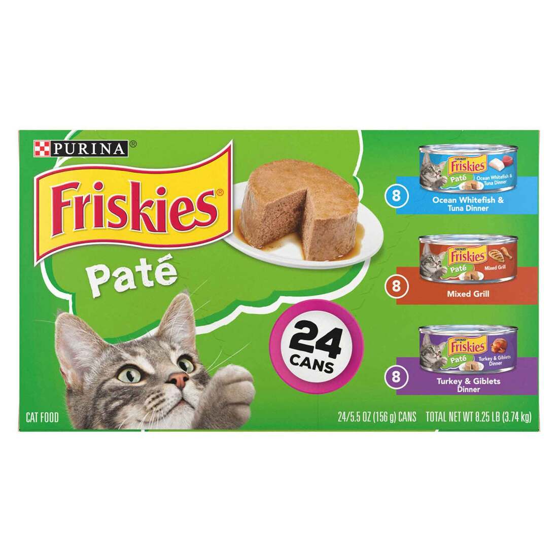 Purina Friskies Pate Wet Cat Food Variety Pack (Ocean Whitefish