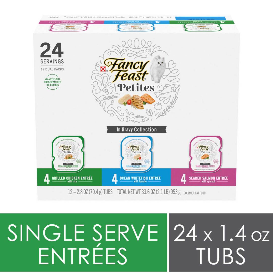 Fancy Feast Purina Fancy Feast Petites Tender Beef Entrée Gourmet Wet Cat Food Pate Same-Day Delivery or Pickup