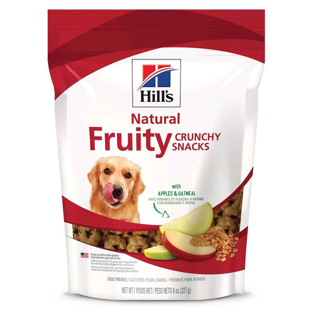 Hill's® Science Diet® Crunchy Fruity Snacks with Apples & Oatmeal Dog Treat 8 Ounce