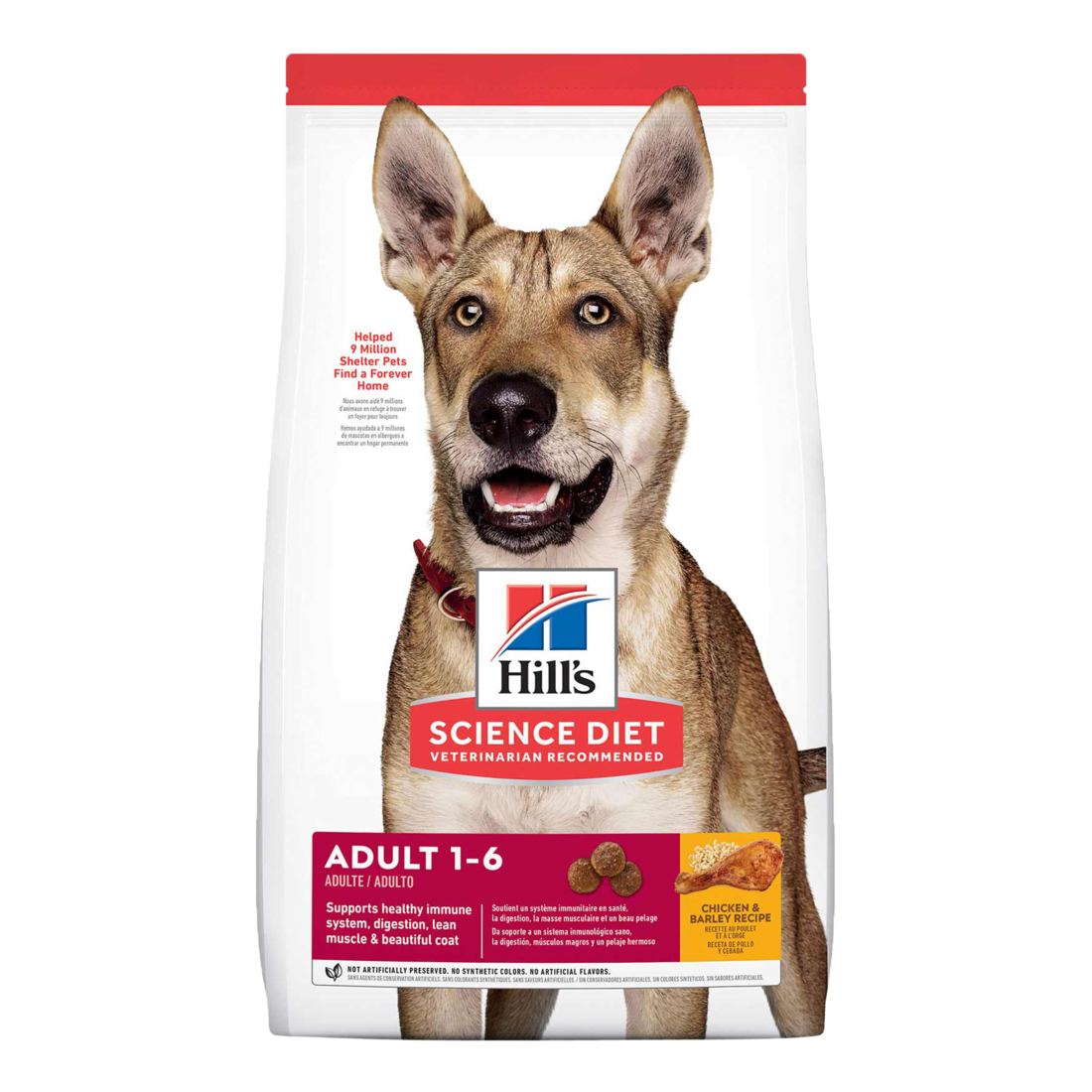 Hill's Science Diet Adult Dry Dog Food, Chicken & Barley Recipe, 35 Pounds