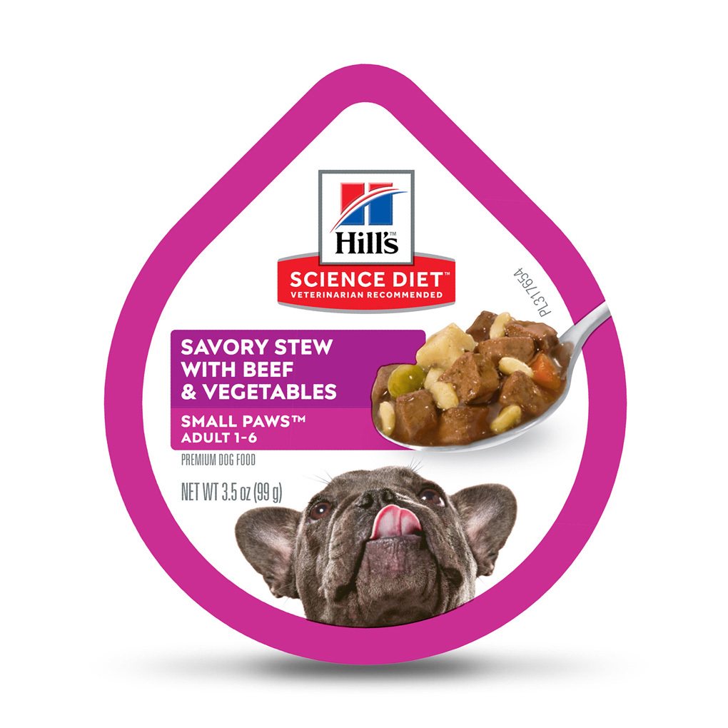 Hill's® Science Diet® Adult Small & Toy Breed Savory Beef & Vegetable Stew Wet Dog Food, 3.5 Ouncess