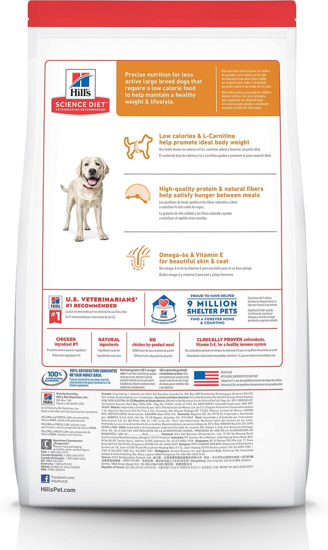 Hill's Science Diet Adult Light Large Breed Dog Food, 30 Pounds