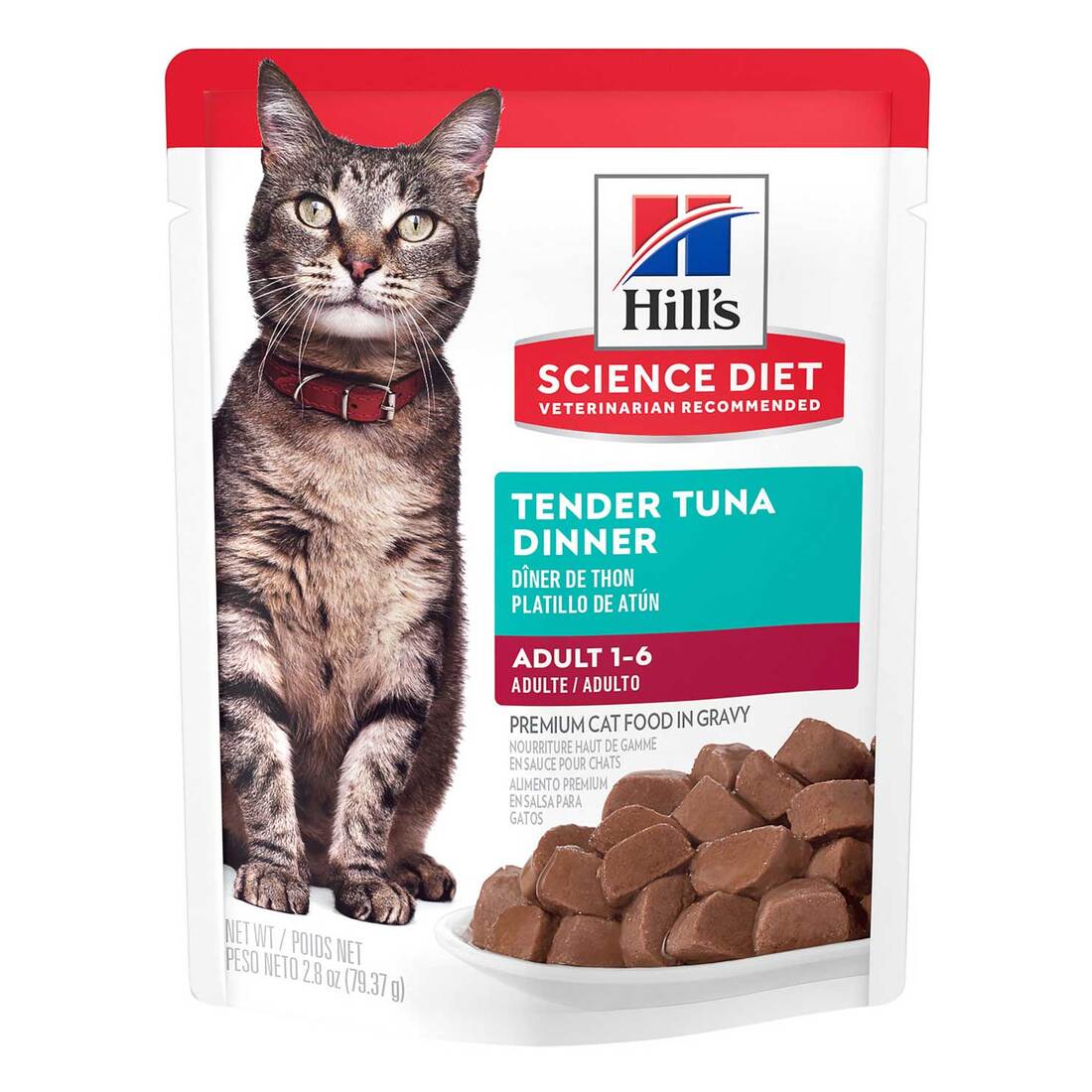 Hill's® Science Diet® Wet Cat Food, Adult Tuna Pouch, 2.8 Ounces